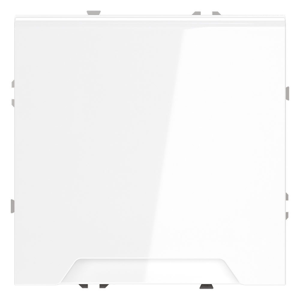 Розетка встраиваемая Voltum S70 с заземлением, защитными шторками и крышкой Белый глянцевый VLS040301 — изображение 2