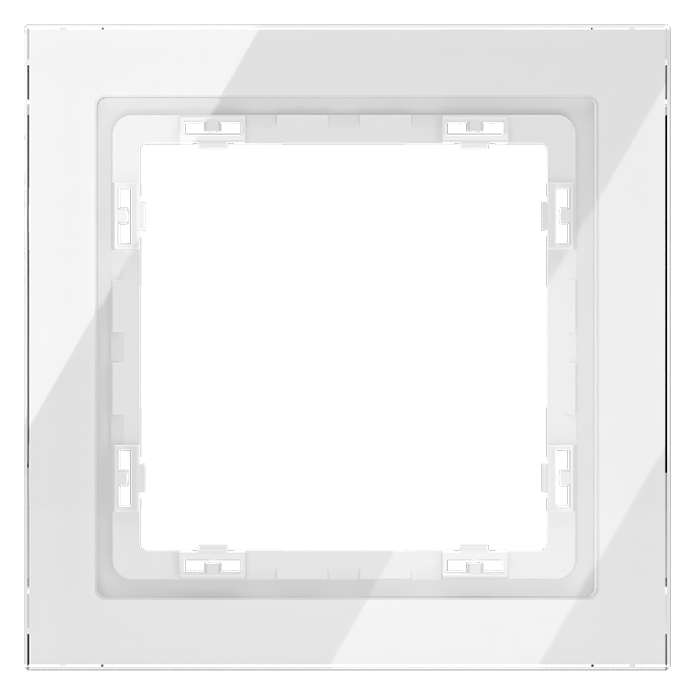 Рамка стеклянная Voltum S70 Белый глянцевый VLS110101 — изображение 2
