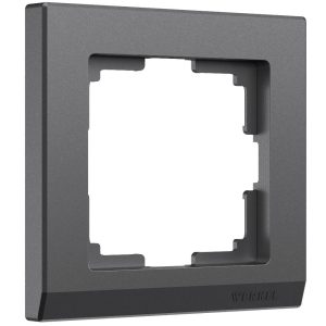 Рамка из поликарбоната Werkel Stark на 1 пост Графит матовый W0011864