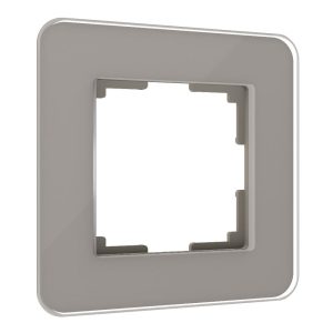 Рамка стеклянная Werkel Elite на 1 пост Дымчатый W0012417