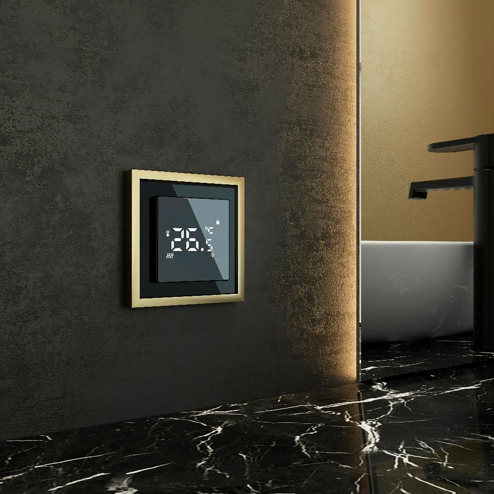 Рамка акриловая Werkel Baguette на 1 пост Черный / Латунь W0012852 — изображение 2