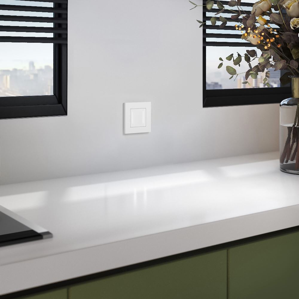 Рамка из поликарбоната Werkel Slab на 1 пост Белый W0012961 — изображение 2