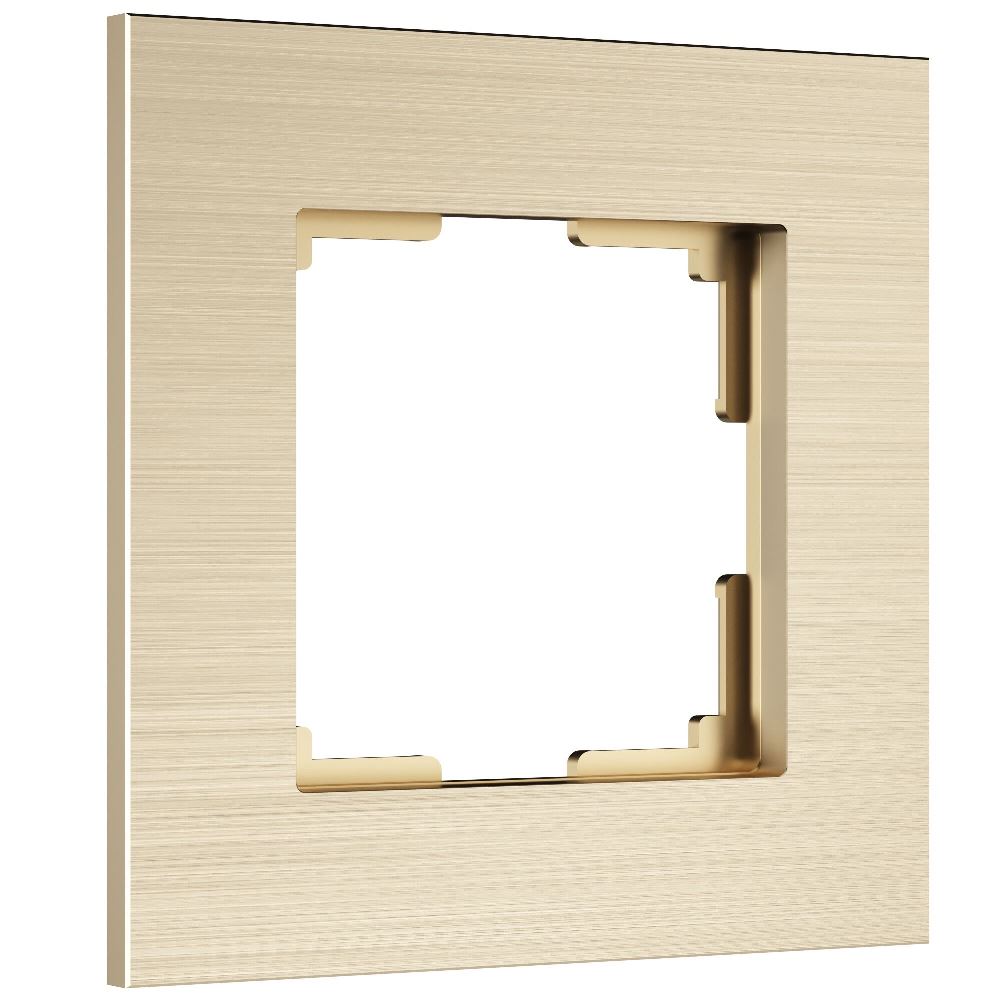 Рамка из металла Werkel AluMax на 1 пост Шампань W0013511