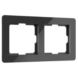 Рамка акриловая Werkel Acrylic на 2 поста Черный W0022708