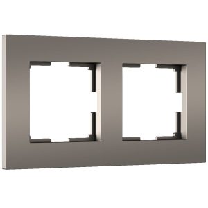 Рамка из поликарбоната Werkel Slab на 2 поста Бронза W0022963