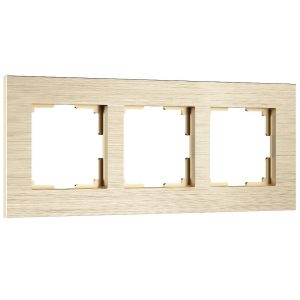 Рамка из металла Werkel AluMax на 3 поста Шампань W0033511