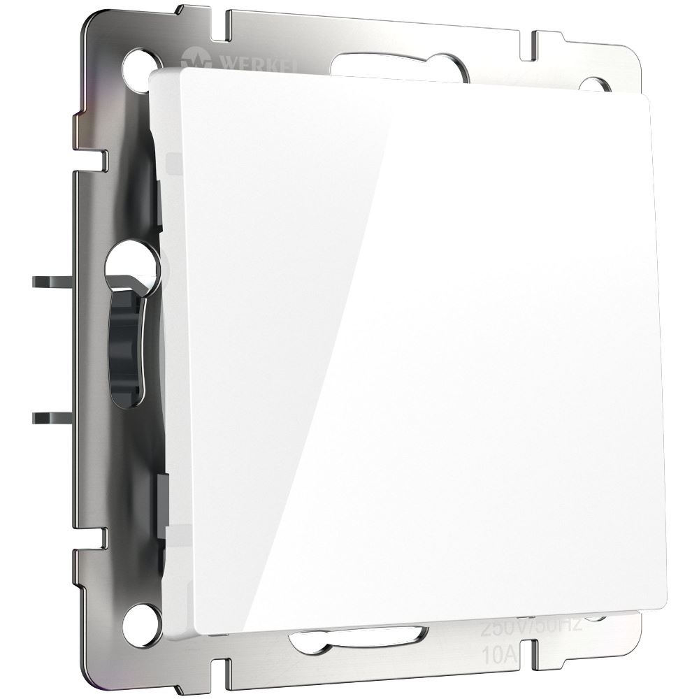 Выключатель одноклавишный встраиваемый Werkel Белый W1110001