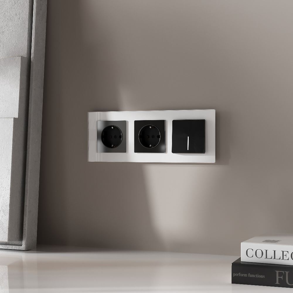 Выключатель одноклавишный встраиваемый Werkel с подсветкой Черный W1110148 — изображение 2