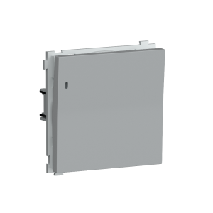 Выключатель одноклавишный встраиваемый Donel R98 с подсветкой Серый матовый DA03101-DA29040