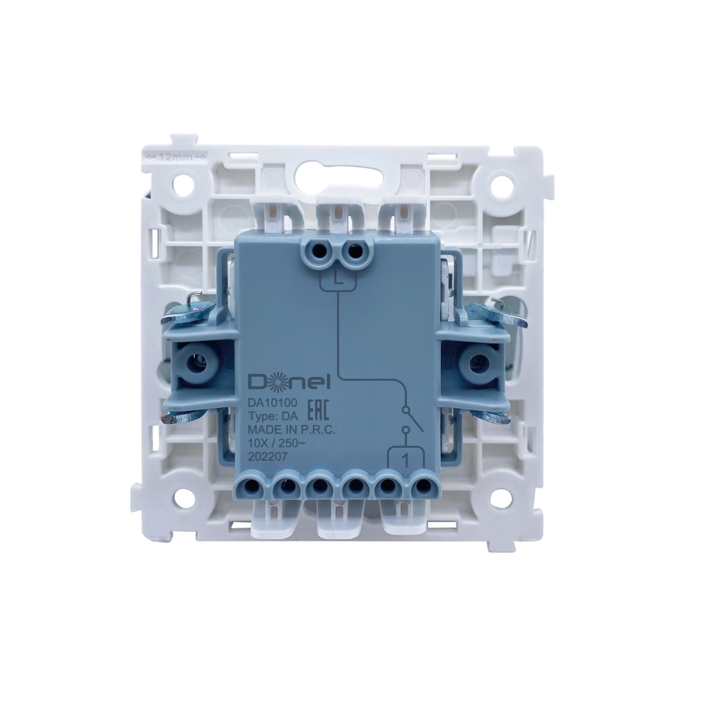 Выключатель одноклавишный встраиваемый Donel R98 Коралл матовый DA10100-DA29645 — изображение 4