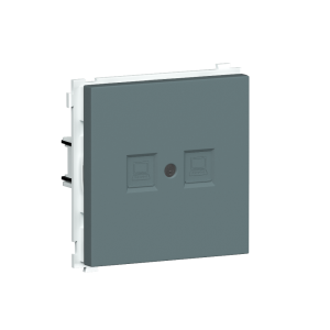 Розетка встраиваемая телефонная двойная Donel R98 RJ11 + RJ11 Изумруд матовый DA14400-DA86939