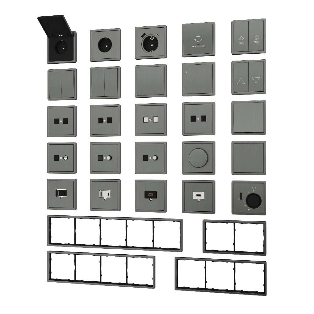 Розетка встраиваемая телефонная двойная Donel R98 Metal RJ11 + RJ11 Никель DA14400-DA869NB — изображение 3