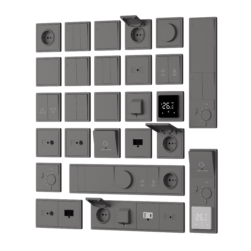 Выключатель жалюзи встраиваемый Donel R98 Шоколад матовый DA15800-DA29442 — изображение 3