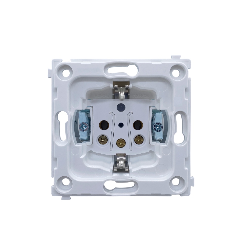 Розетка встраиваемая Donel R98 Schuko с заземлением и шторками на винтах Алюминий матовый DA18800-DA22026 — изображение 5