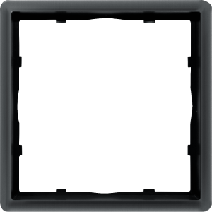 Рамка из металла Donel R98 Metal на 1 пост Вороненая сталь DA211GS