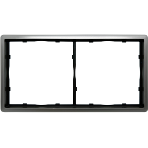 Рамка из металла Donel R98 Metal на 2 поста Благородная сталь DA212ES