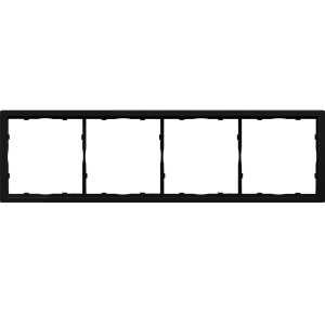 Рамка пластиковая Donel R98 на 4 поста Карбон матовый DA21430