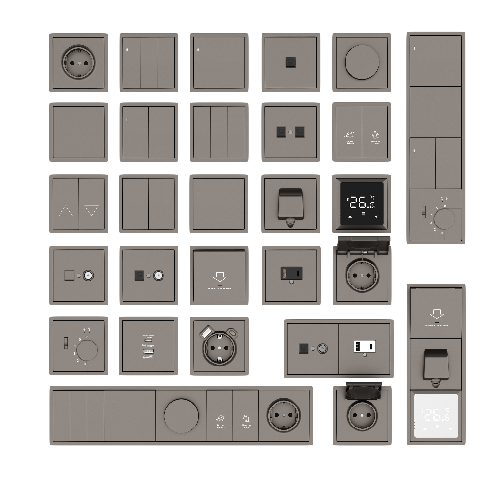 Рамка пластиковая Donel R98 на 4 поста Сталь матовая DA21437 — изображение 2