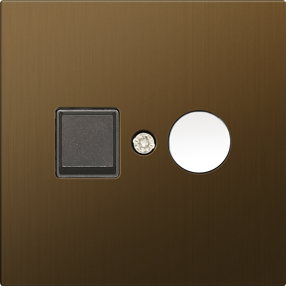 ТВ-розетка встраиваемая оконечная Donel R98 Metal Латунь DA30100-DA879ME — изображение 2