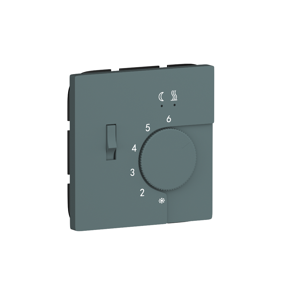 Терморегулятор механический Donel R98 с внешним датчиком пола Изумруд матовый DTEF231-DA14939