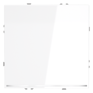 Выключатель одноклавишный встраиваемый Voltum S70 с подсветкой Белый Глянцевый VLS010201