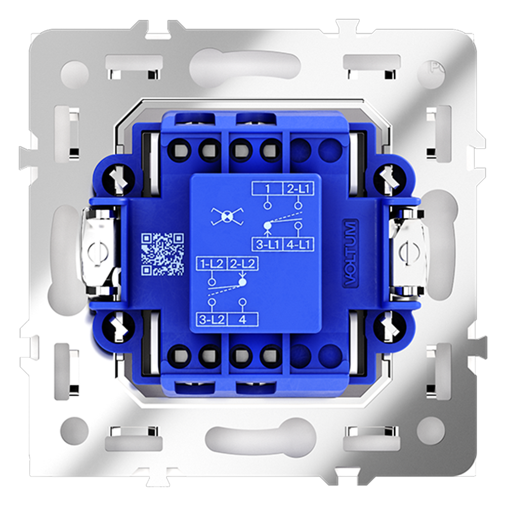 Выключатель одноклавишный встраиваемый перекрестный Voltum S70 Кашемир VLS010503 — изображение 3