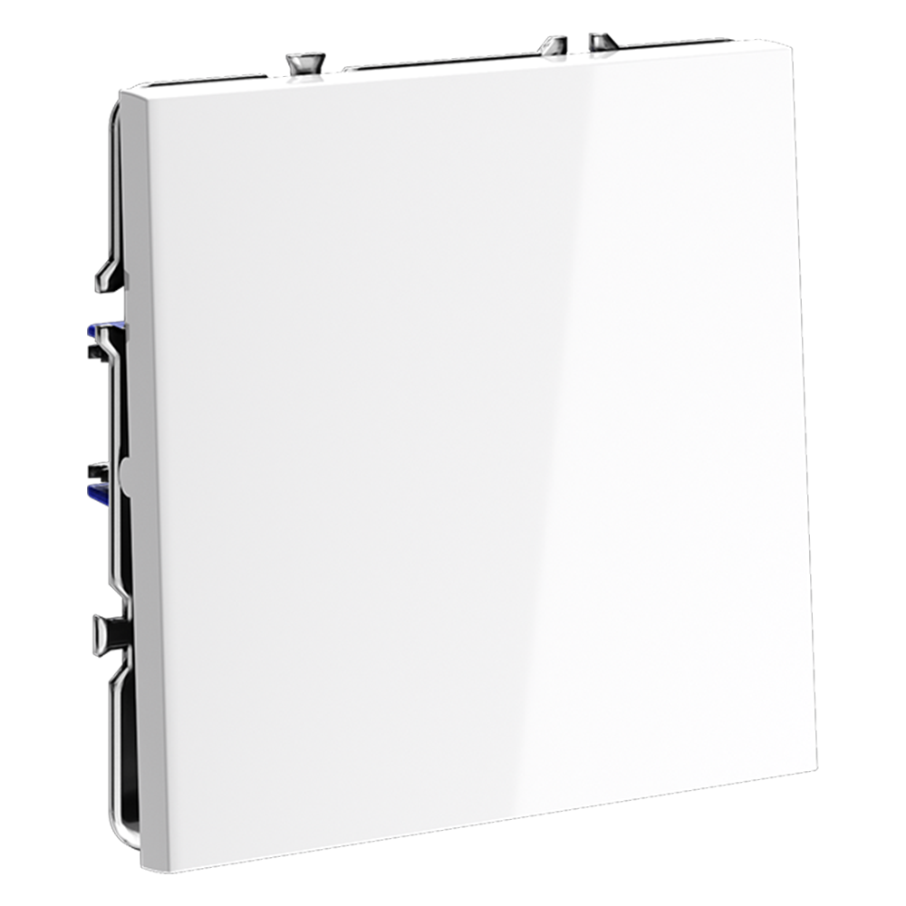 Выключатель одноклавишный встраиваемый с самовозвратом Voltum S70 Белый Глянцевый VLS010601 — изображение 2