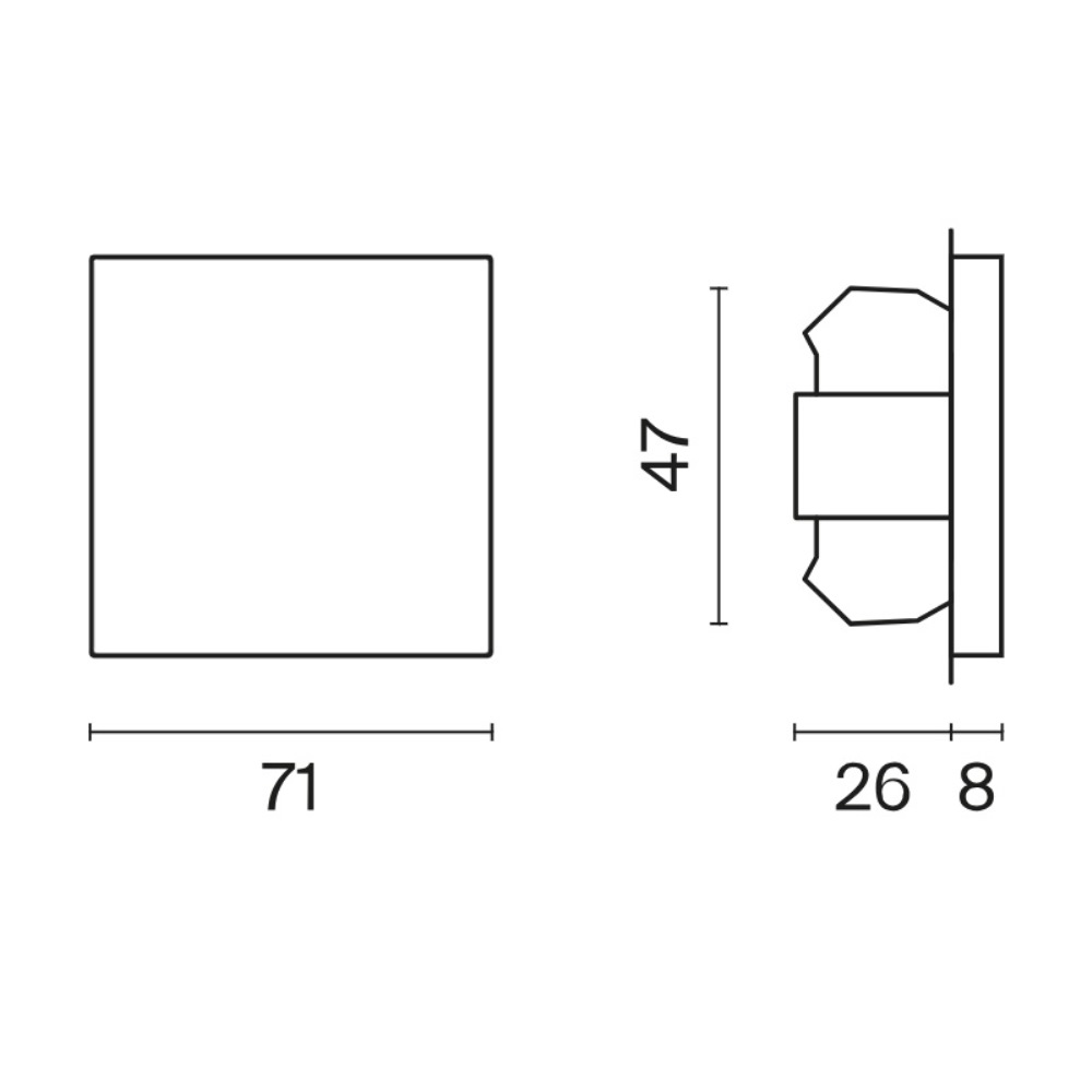 Выключатель одноклавишный встраиваемый с самовозвратом Voltum S70 Сталь VLS010605 — изображение 5