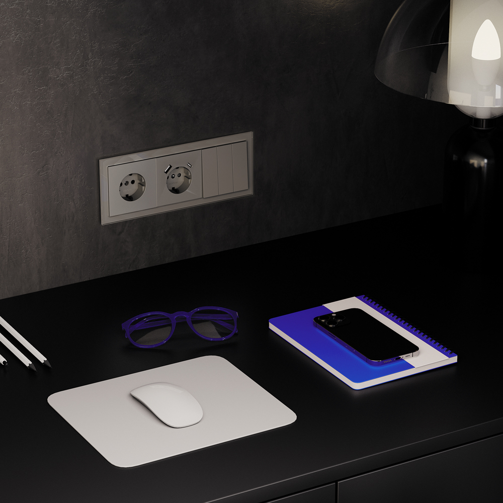 Выключатель трехклавишный встраиваемый Voltum S70 Шелк VLS030104 — изображение 5