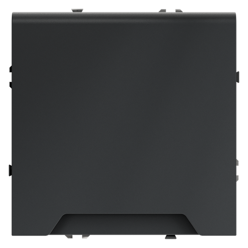 Розетка встраиваемая Voltum S70 с заземлением, защитными шторками и крышкой Графит VLS040307 — изображение 2