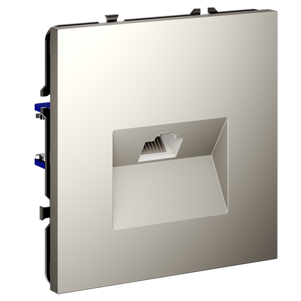 Розетка встраиваемая Ethernet Voltum S70 RJ45 cat.6 Кашемир VLS060103 — изображение 2