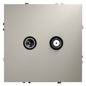 Розетка встраиваемая TV-SAT Voltum S70 оконечная Кашемир VLS060403