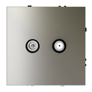 Розетка встраиваемая TV-SAT Voltum S70 оконечная Шелк VLS060404