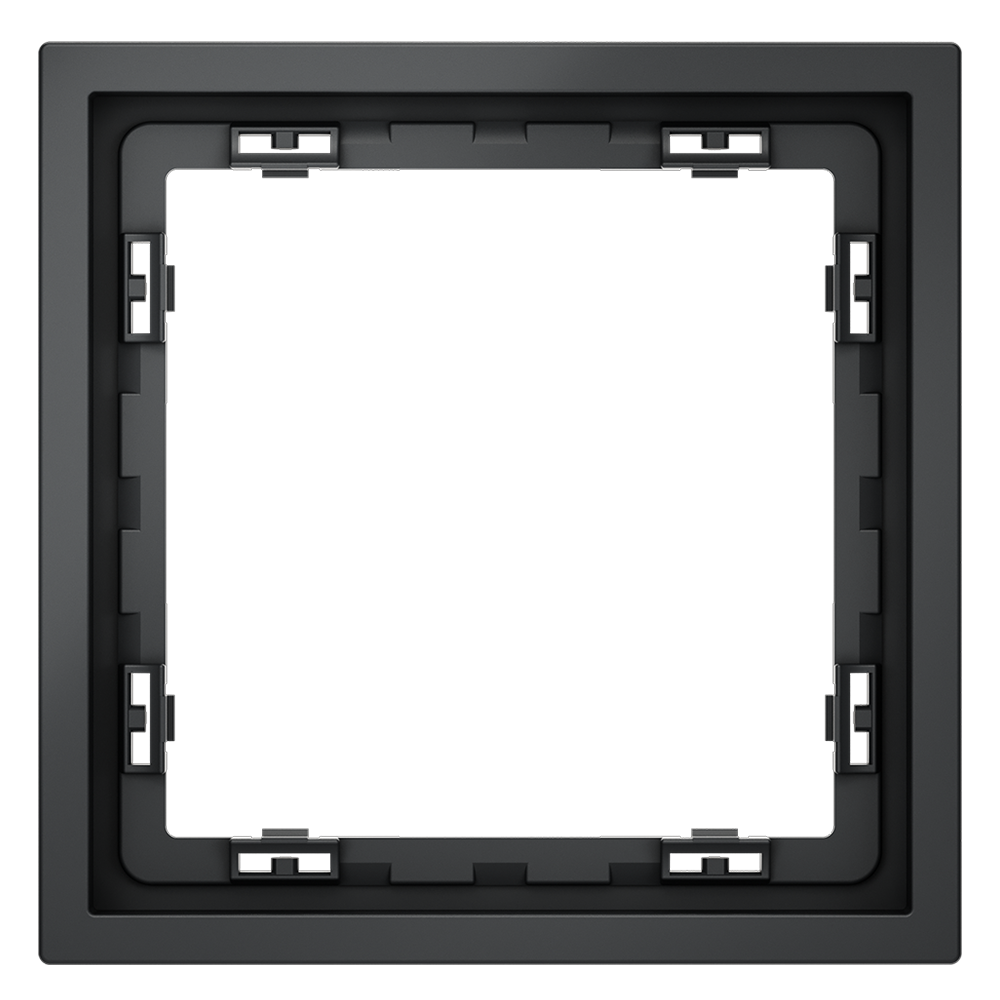 Рамка пластиковая Voltum S70 на 1 пост Графит глянцевый VLS100107