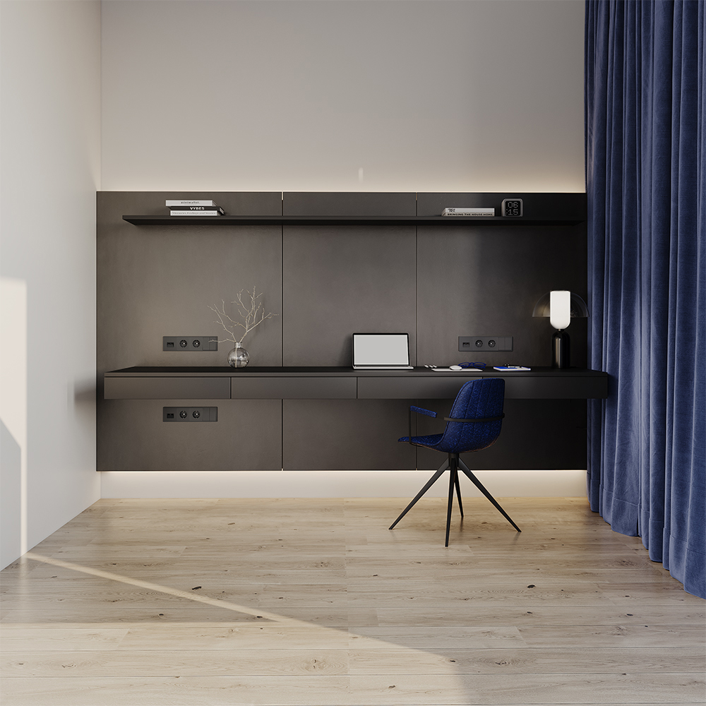 Рамка пластиковая Voltum S70 на 4 поста Графит глянцевый VLS100407 — изображение 4