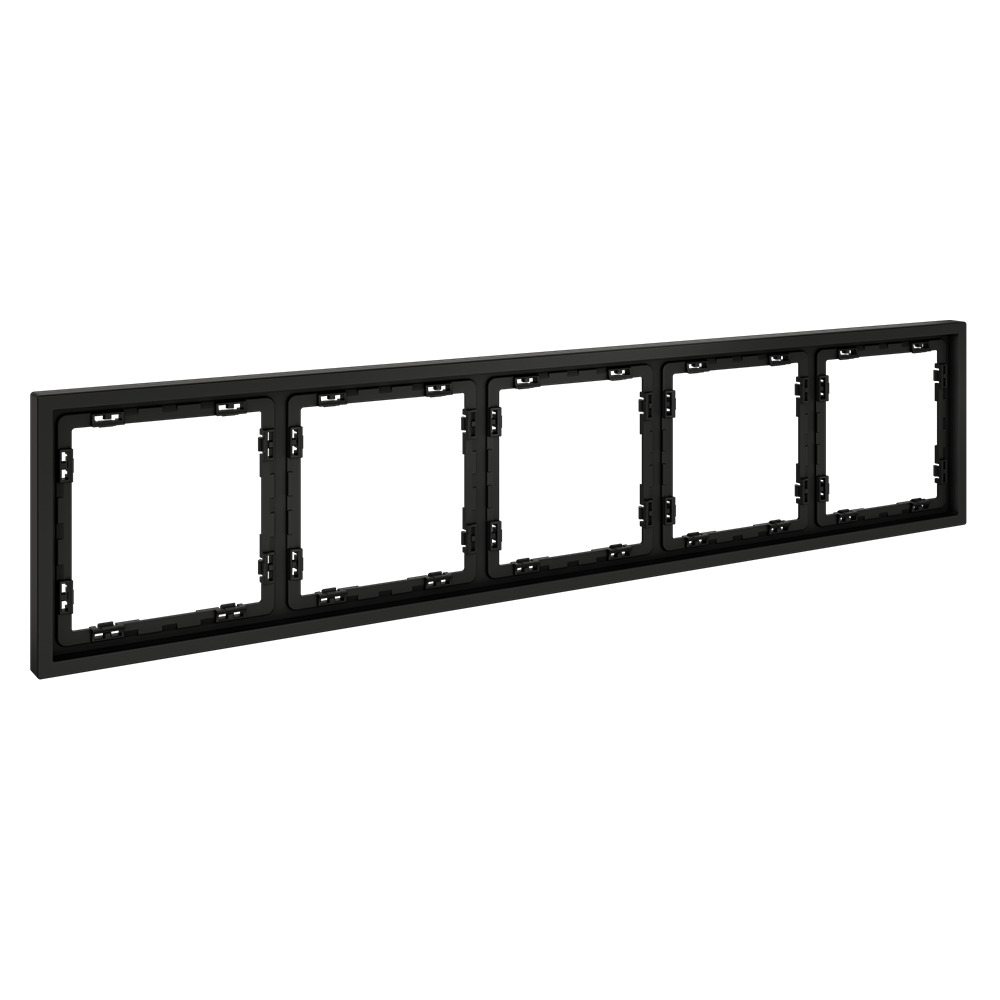 Рамка пластиковая Voltum S70 на 5 постов Черный матовый VLS100508 — изображение 2