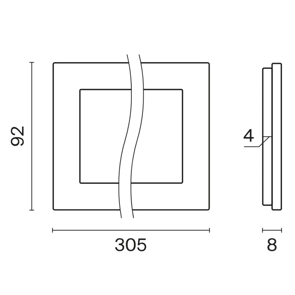 Рамка стеклянная Voltum S70 на 4 поста Шелк глянцевый VLS110404 — изображение 5