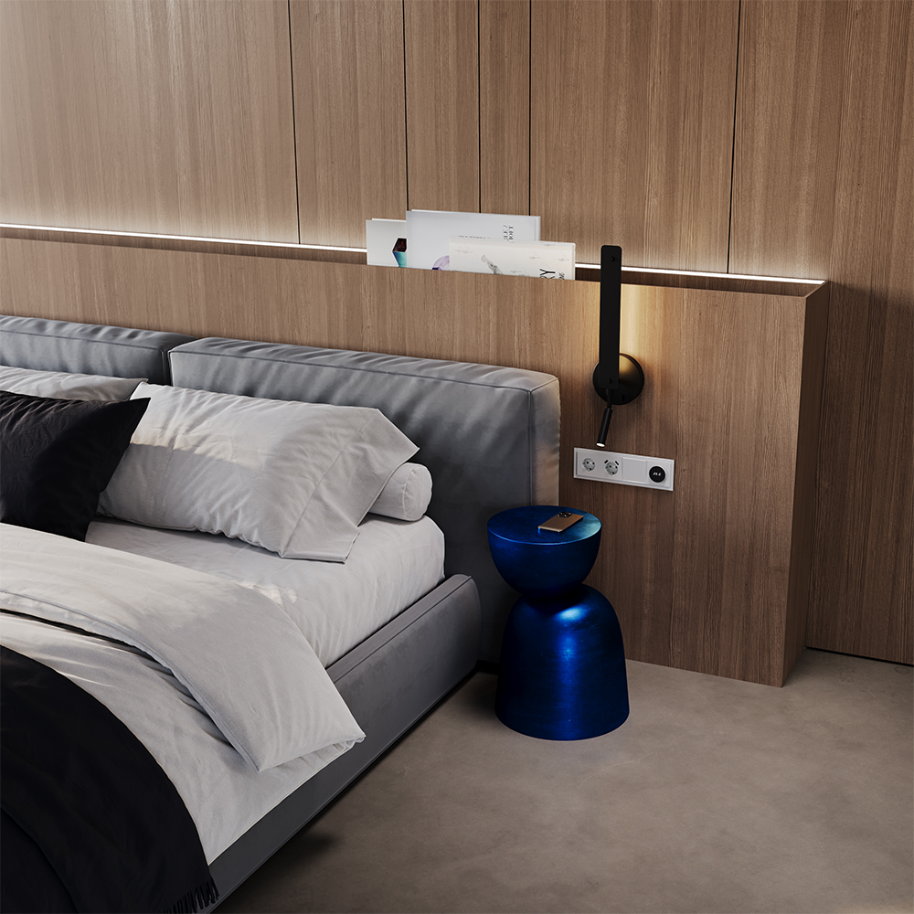 Рамка стеклянная Voltum S70 на 4 поста Белый матовый VLS110402 — изображение 4