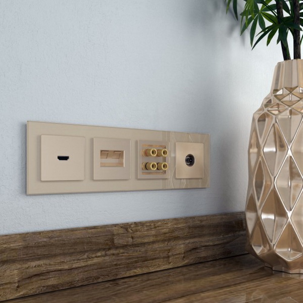 Накладка для розетки HDMI Werkel Шампань W1196011 — изображение 2