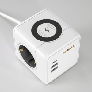 Розеточный блок Werkel 3-местный + 3 USB + беспроводная зарядка Белый W6513501